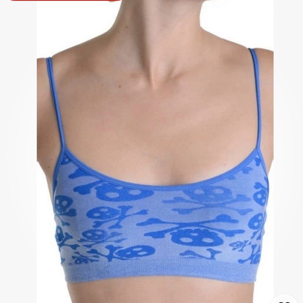 Skull & Crossbones Adjustable Sports Bra